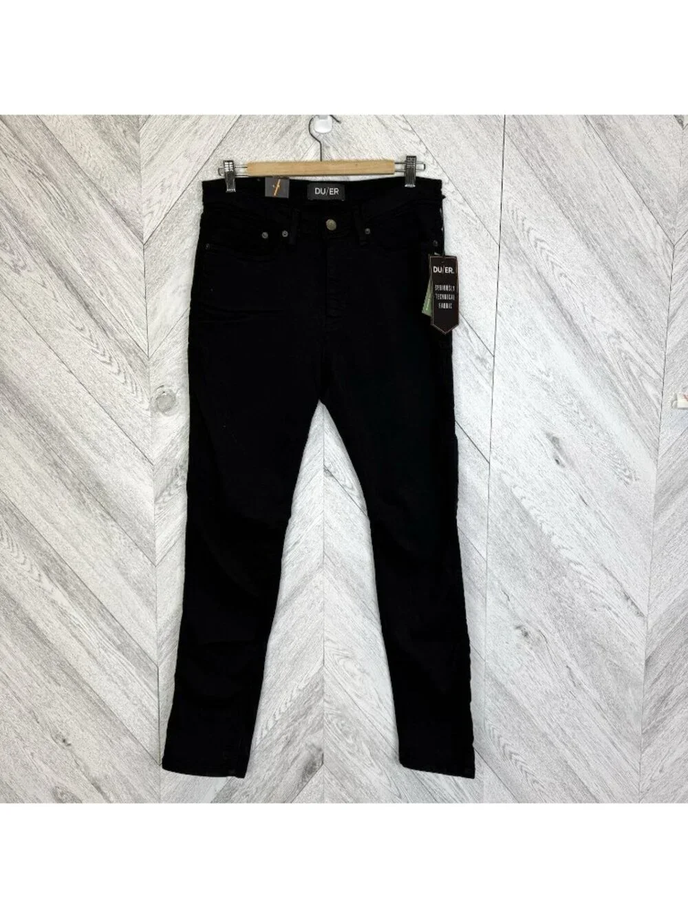 DU/ER Duer No Sweat Slim Pants Mens Size 31x30 Black Nature2X NWT NEW